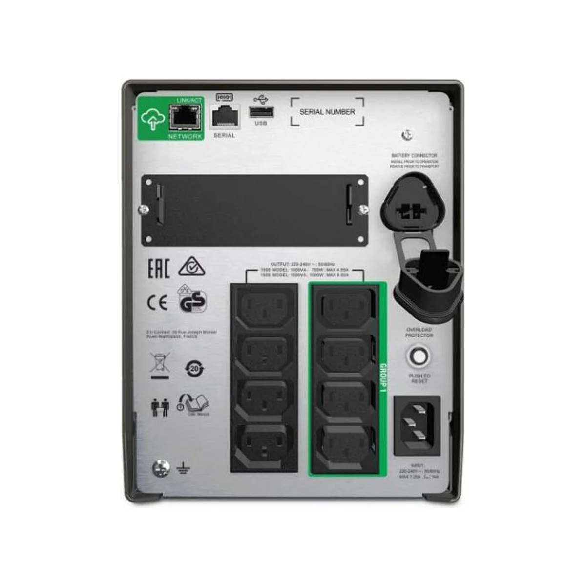 APC Smart-UPS Line Interactive UPS (1000 VA, 230V) - SMT1000IC view 2