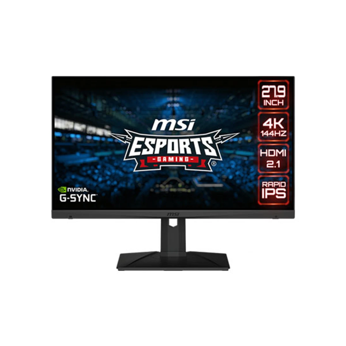 MSI Optix MAG281URF 4K UHD 144Hz 1ms Rapid IPS Gaming Monitor (27.9", UHD, 144Hz, 1ms GTG) - 9S6-3CC8GQ-018