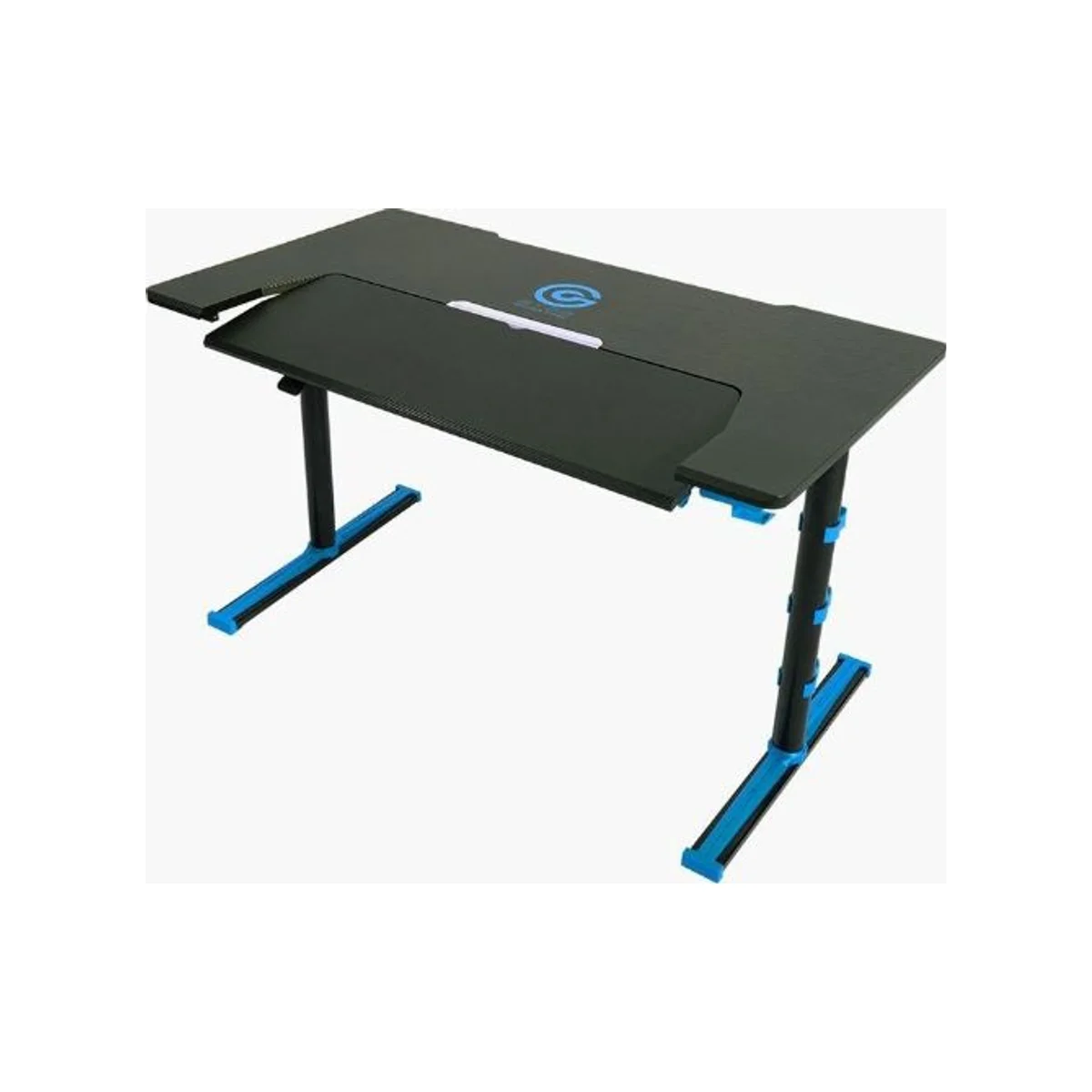 TWISTED MINDS GDTS-4 Gaming Desk - Blue (RGB LED, Adjustable Height, Carbon Fiber Texture, Inclined Platform) - GDTS-4-1565-Blue