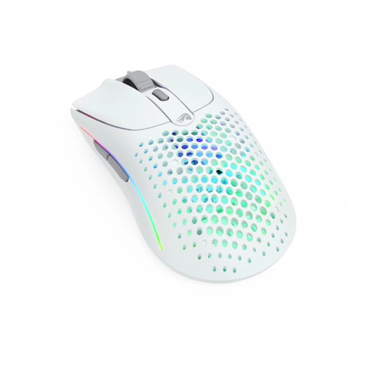 Glorious Model O 2 Wireless RGB Optical Gaming Mouse - Matte White (Lightweight, 80M Click Switches, 110hr Battery, BAMF 2.0 Sensor) - GLO-MS-OWV2-MW view 3