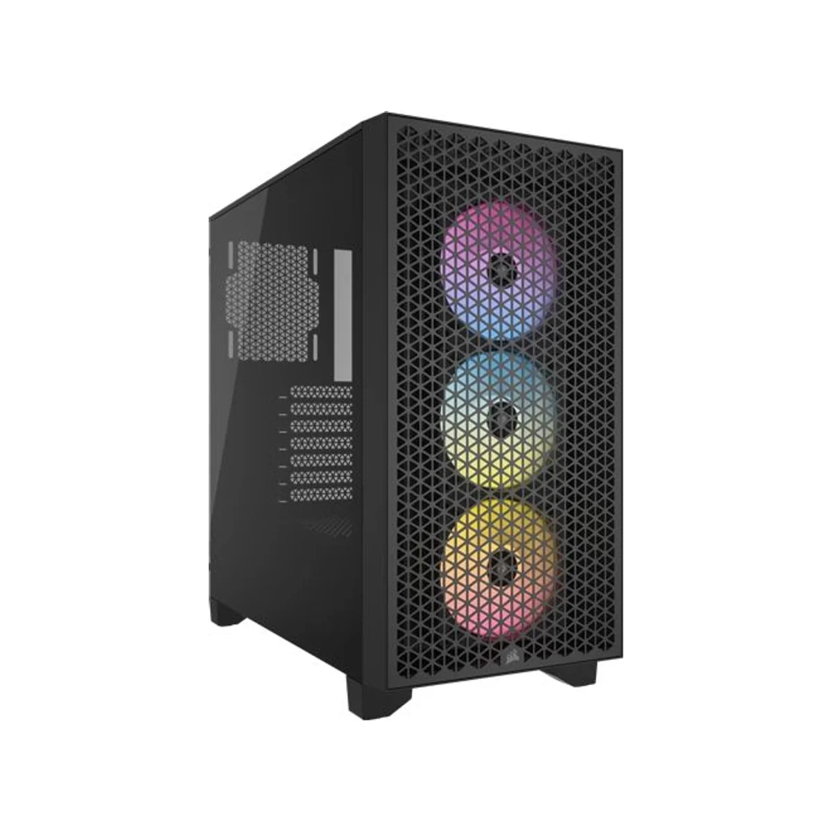 Corsair 3000D Tempered Glass Airflow RGB Mid-Tower Gaming Case - Black - CC-9011255-WW