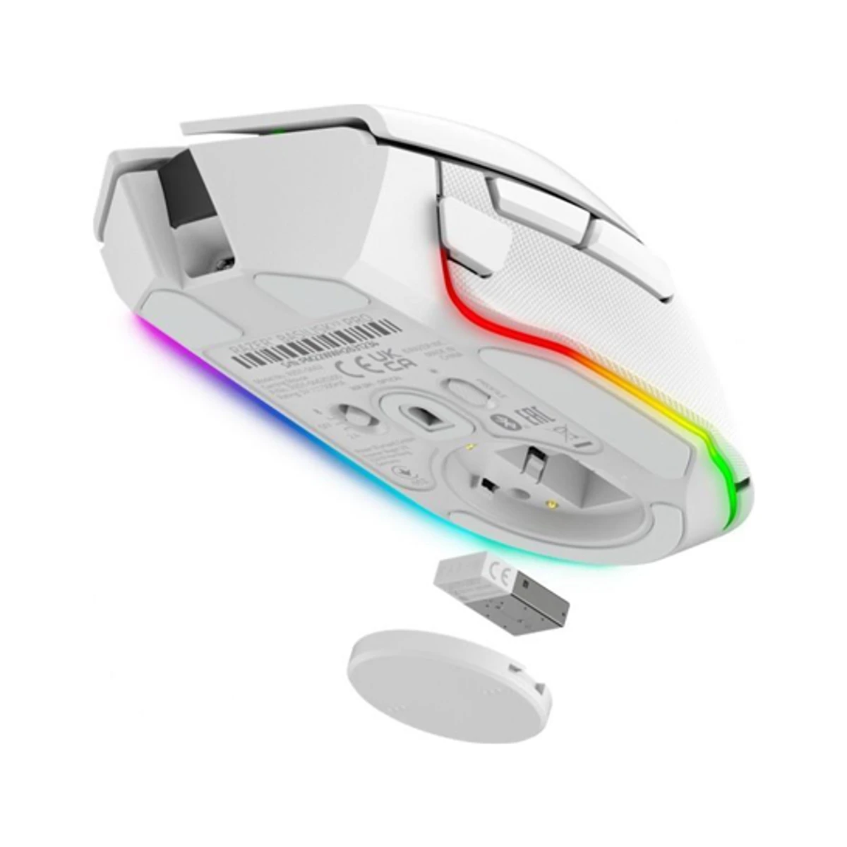 Razer Basilisk V3 Pro Wireless/Wired Gaming Mouse - White (30000 DPI, 90 Hours Battery, 11 Programmable Buttons) - RZ01-04620200-R3G1 view 4