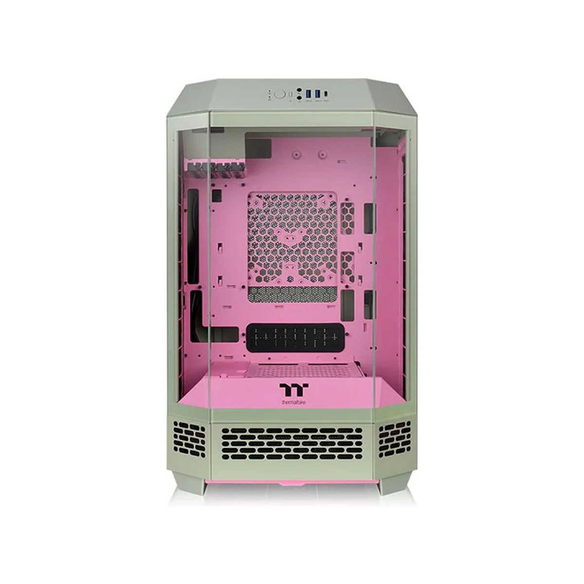 Thermaltake The Tower 300 Plum Tempered Glass Micro-ATX Gaming Case - CA-1Y4-00SJWN-00 view 2