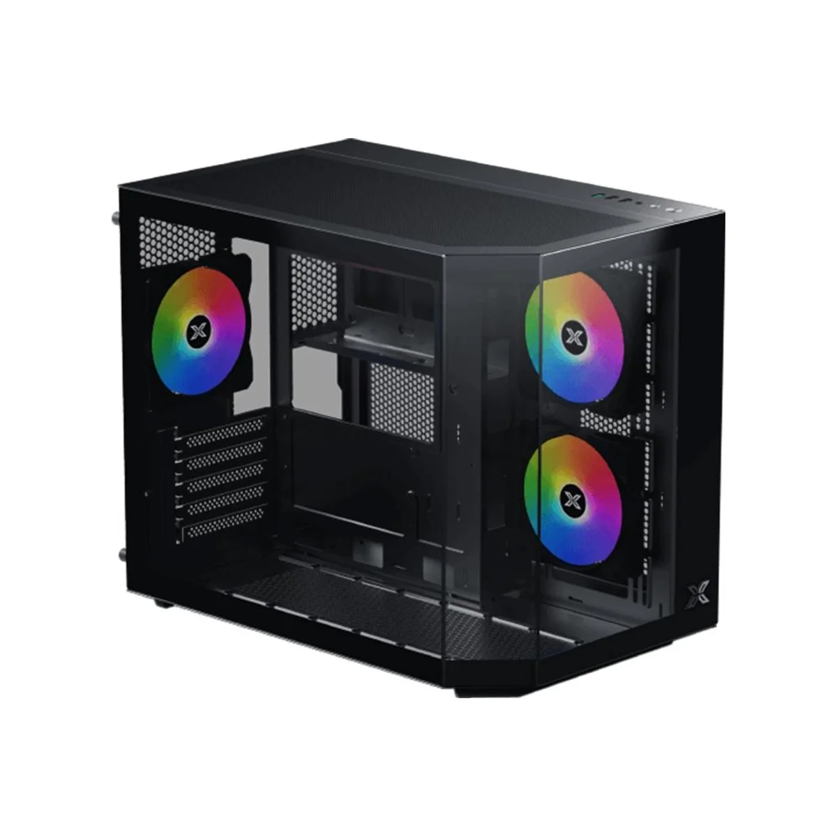 Xigmatek Cubi M Micro-ATX Mid Tower Gaming Case – Black - EN42799 view 3