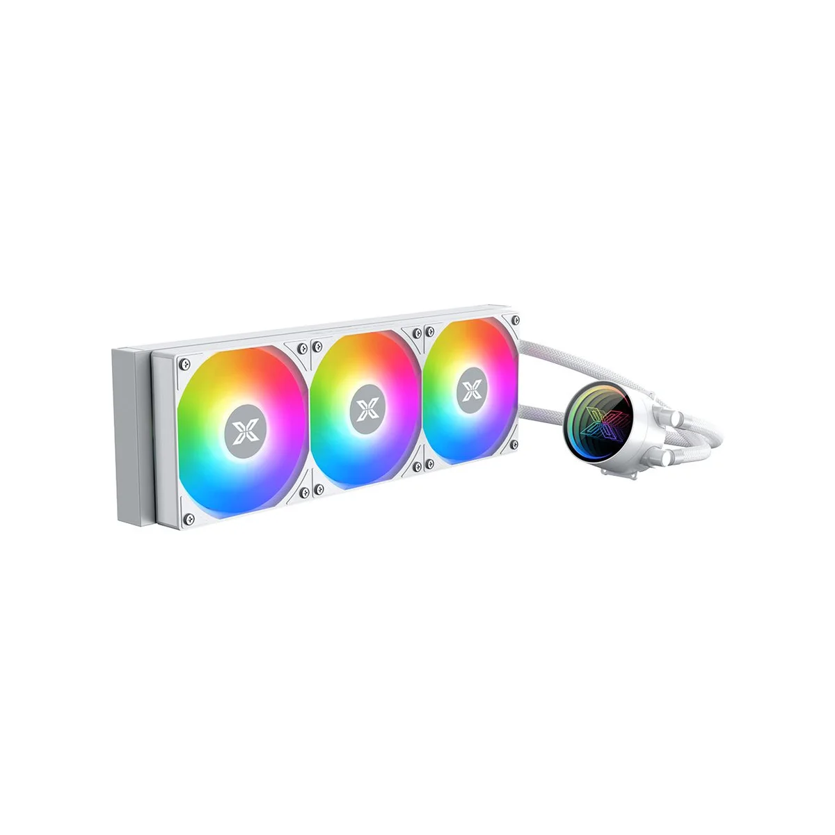 XIGMATEK FENIX II 360 PWM ARGB AIO CPU Liquid Cooler - White - EN46582 view 2
