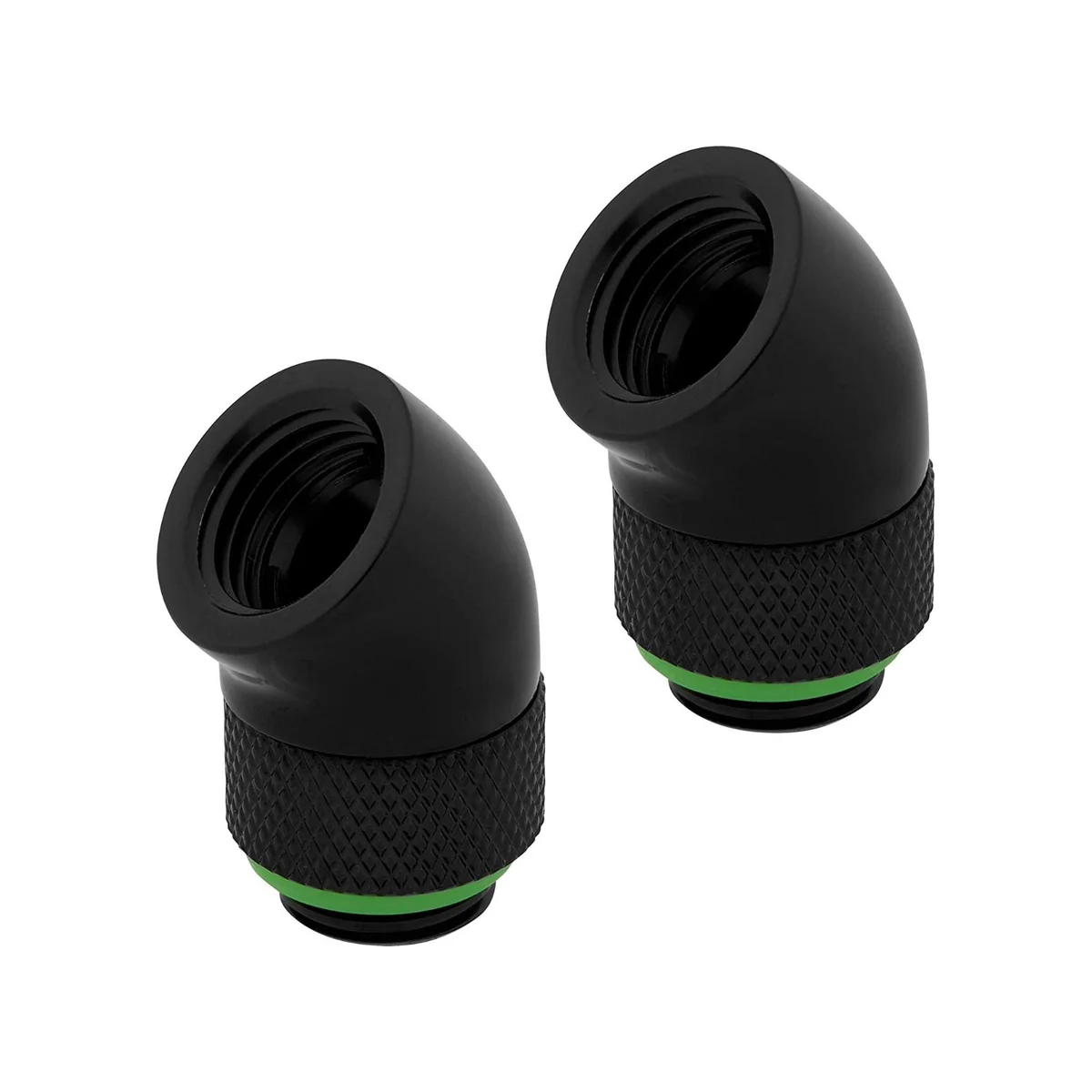 CORSAIR Hydro X Series 45° Rotary Adapter Twin Pack — Black - CX-9055002-WW