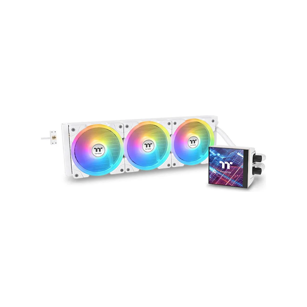 THERMALTAKE MAGFloe 360 Ultra ARGB Sync AIO Liquid CPU Cooler - White - CL-W433-PL12SW-A