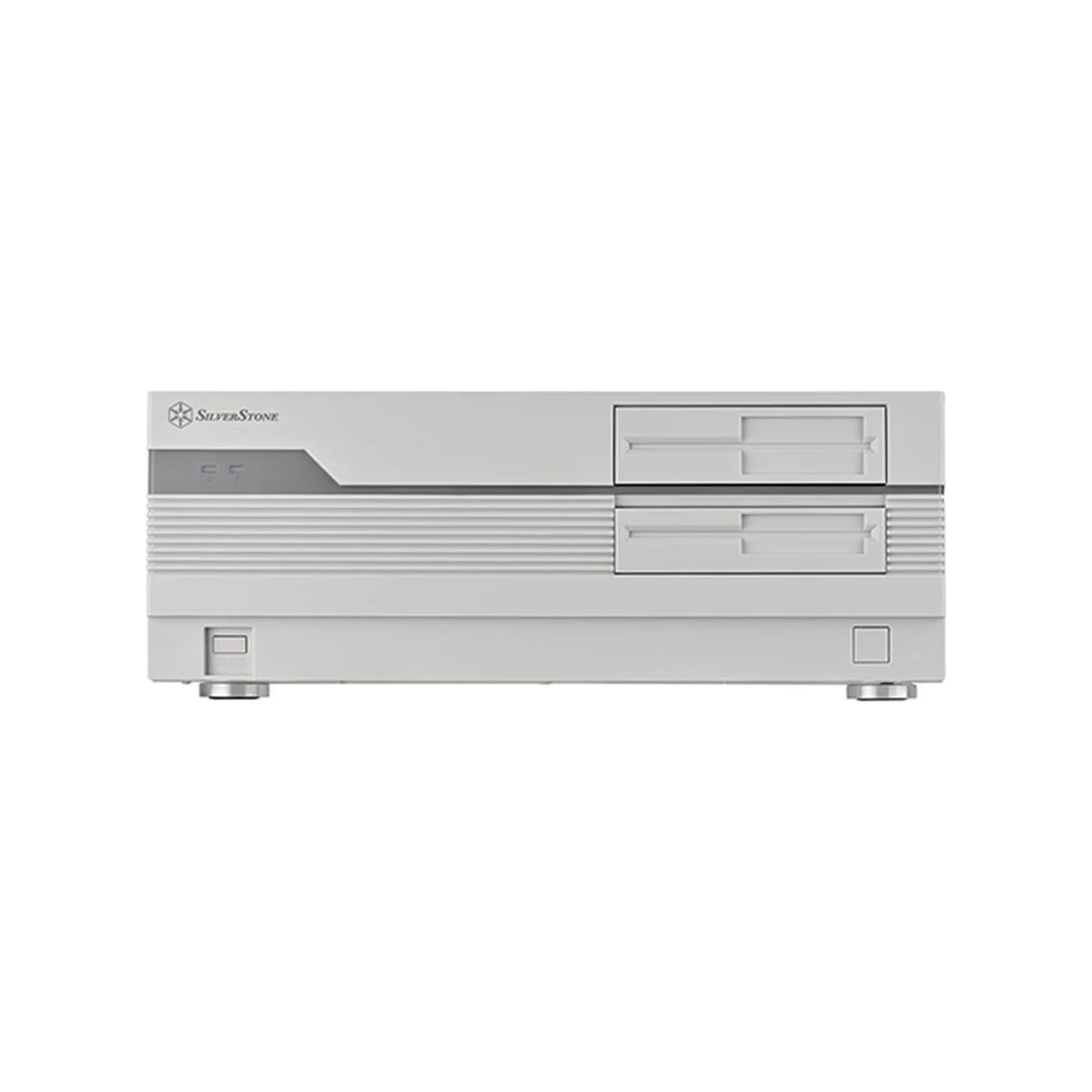 SilverStone FLP01 Retro HTPC ATX Gaming Case - White - SST-FLP01W view 2