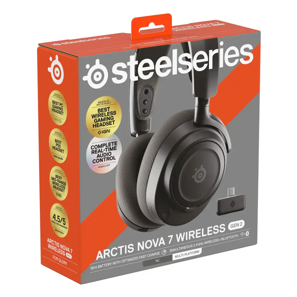 SteelSeries Arctis Nova 7 Gen 2 Wireless Gaming Headphone - Black | 61730 view 4