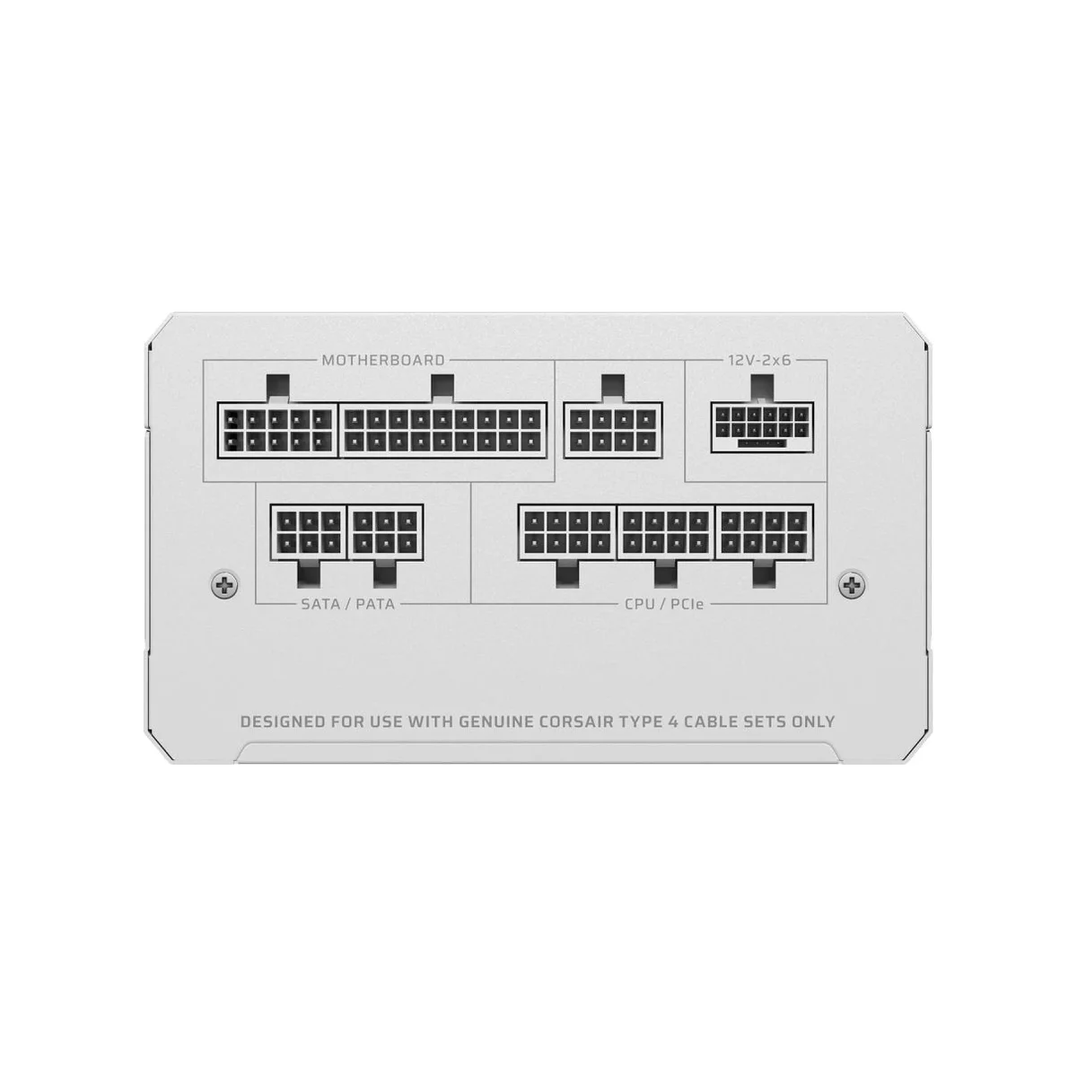 CORSAIR RM1000e Fully Modular ATX 3.1 Power Supply - White | 1000W, Cybenetics Gold, 120mm Fan - CP-9020294-UK view 4