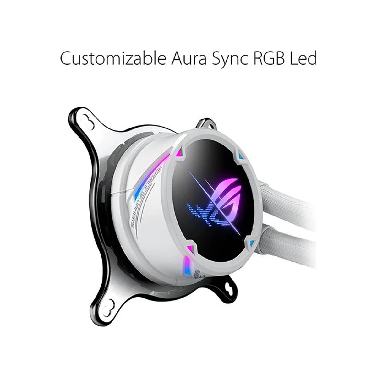 Asus Rog Strix LC II 240 ARGB Liquid CPU Cooler - White - 90RC00E2-M0UAY2 view 3
