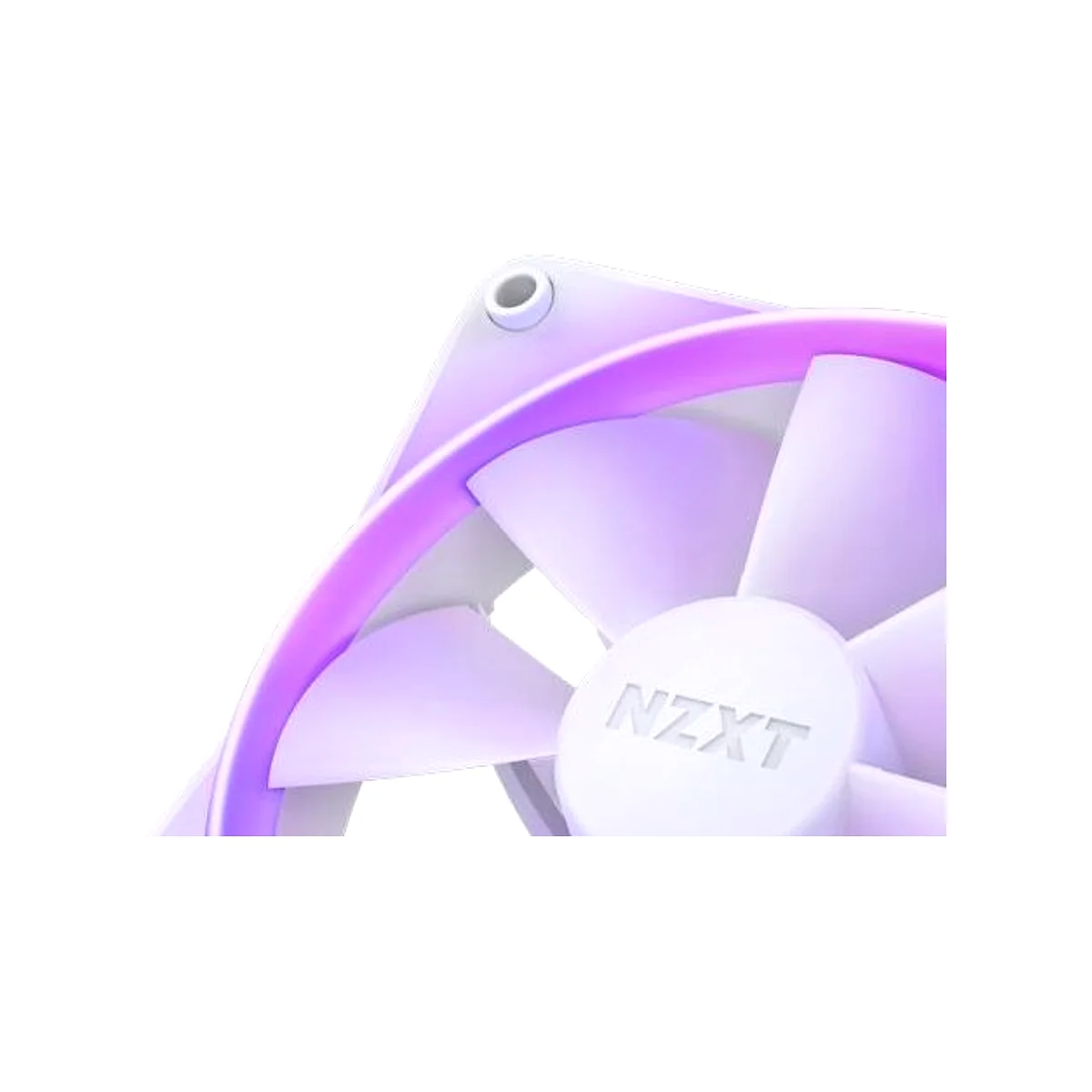NZXT F140 RGB 140mm RGB White Twin Pack - RF-R14DF-W1 view 3