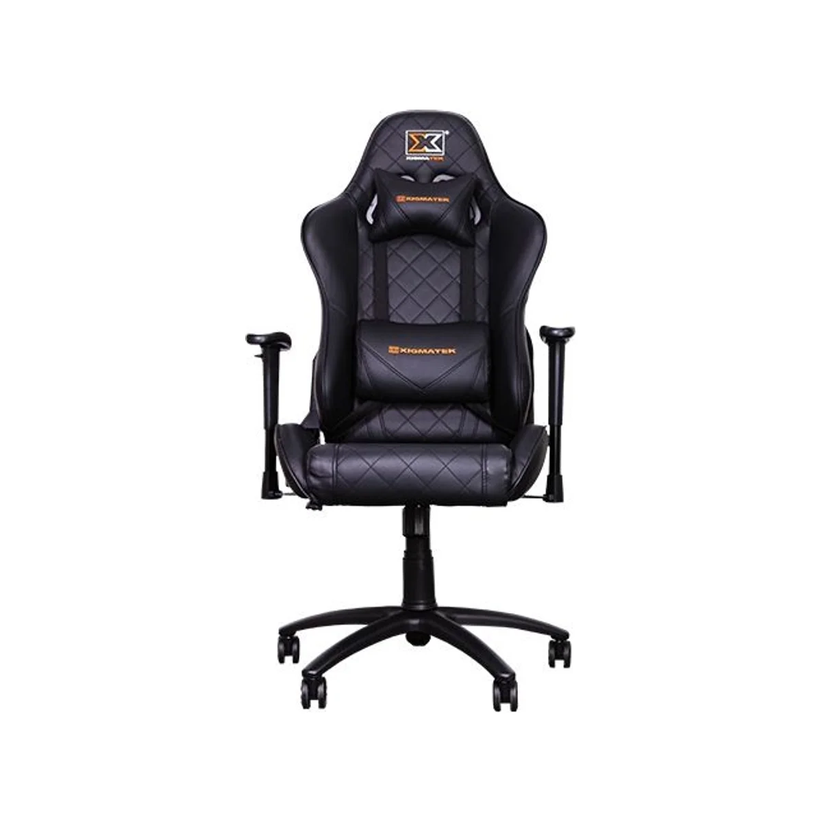 XIGMATEK Hairpin Black Gaming Chair (2D Armrests, Mould Foam, Class 4 Gas Lift) - EN42425