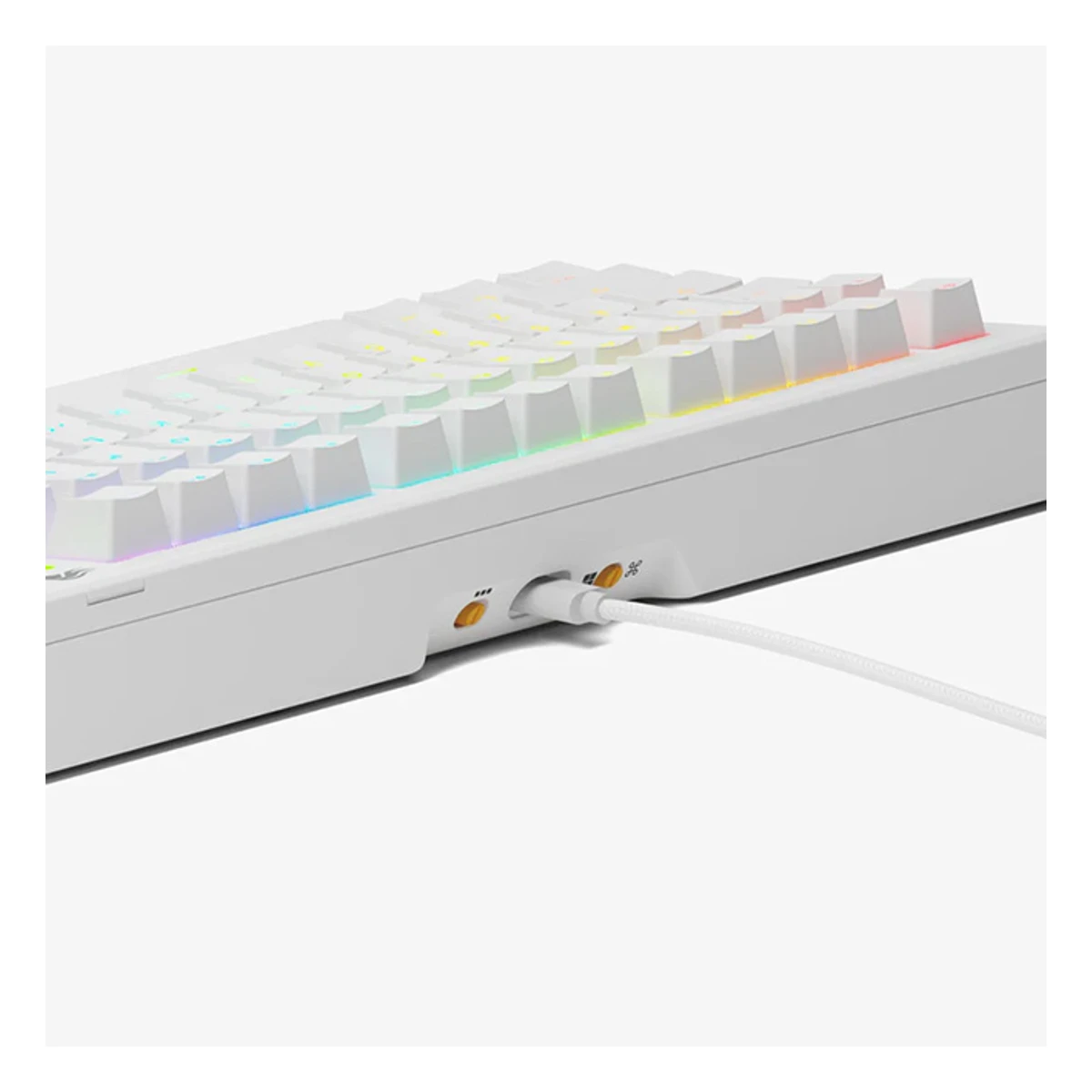 Glorious GMMK 3 HE Prebuilt 75% Arabic Mechanical Gaming Keyboard - White | GMMK3-75-HE-W-W-AR view 3