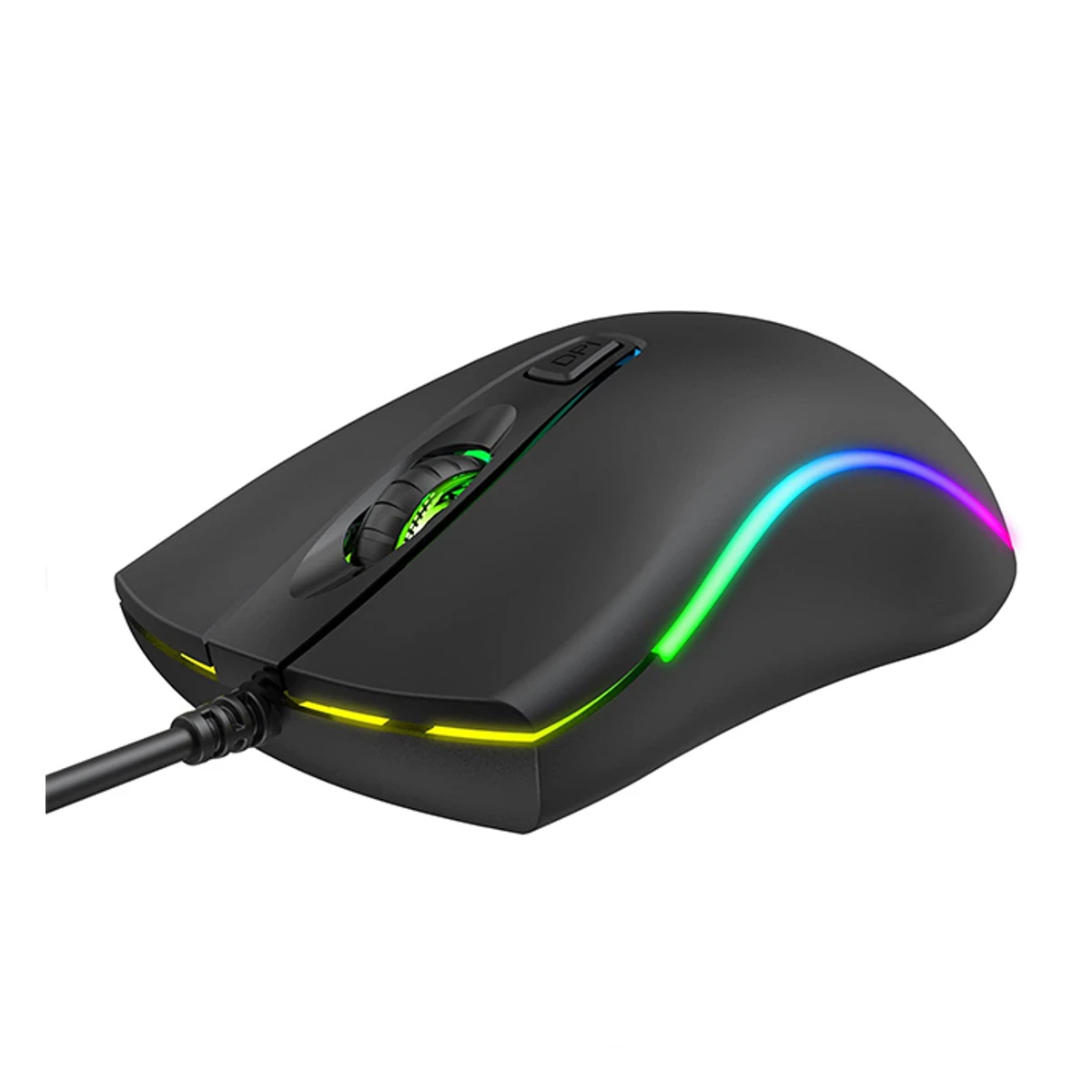 HAVIT MS72 Cool RGB LED USB Gaming Mouse (Black, 800-1200 DPI, 3 Million Clicks) - MS72 view 3