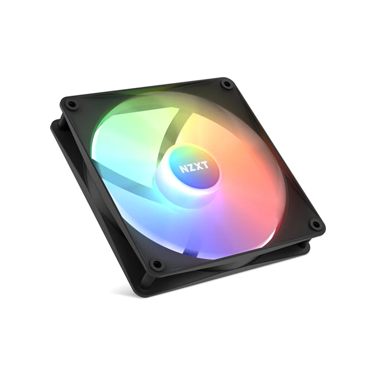 NZXT F140 RGB Core 2 x 140mm Hub-Mounted Twin Pack Fans - Black - RF-C14DF-B1 view 3