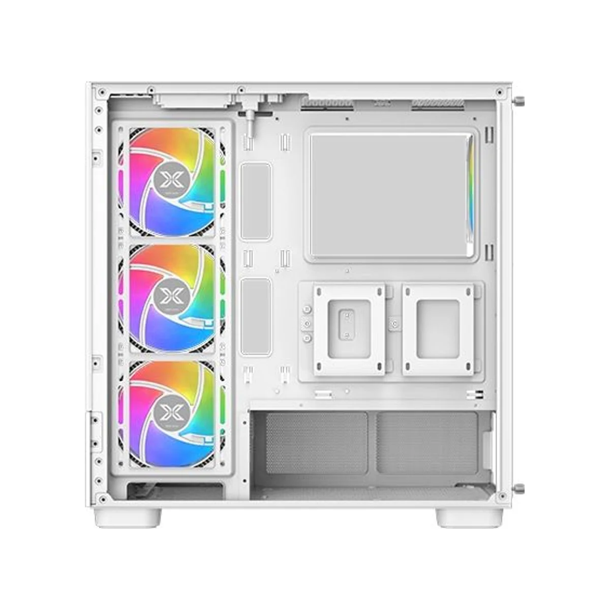 Xigmatek Endorphin Air V2 Arctic Tempered Glass ARGB ATX Gaming Case - White - EN41839 view 6