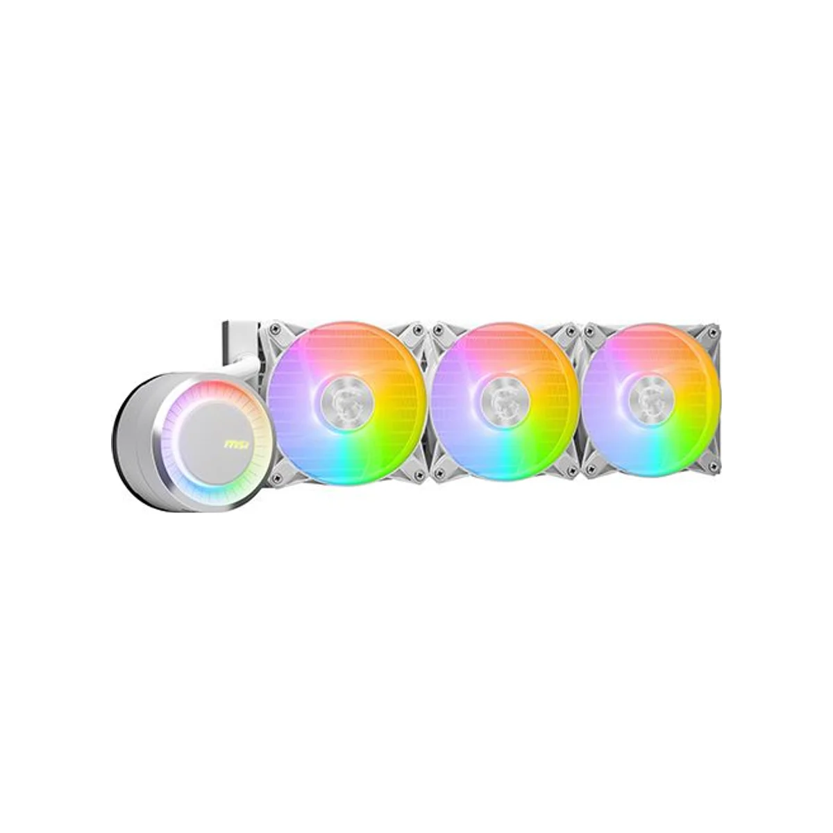 MSI MAG CoreLiquid E360 CPU Liquid Cooler - White (360mm Radiator, ARGB Fans, FDB Bearing) - 306-7ZW6E27-C24 view 3