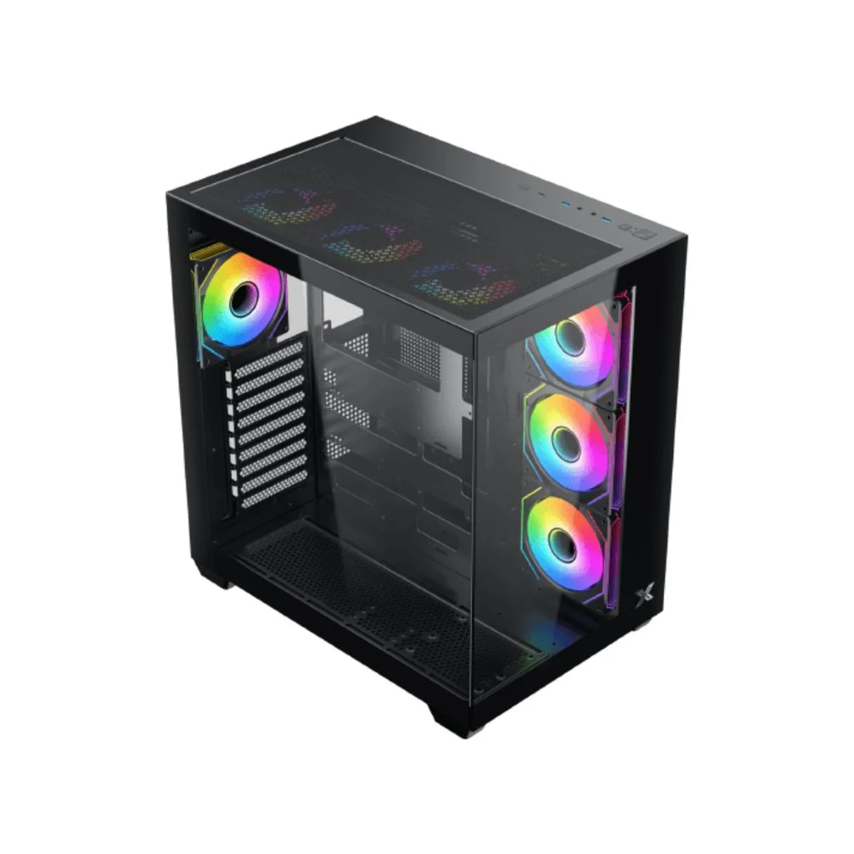 Xigmatek Aqua V Air Tempered Glass ATX Gaming Case - Black - EN48760 view 2