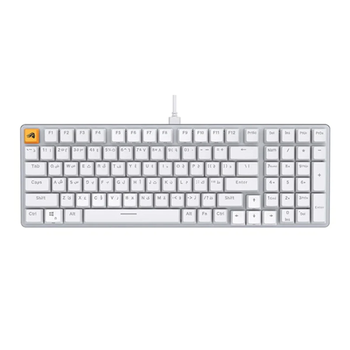 Glorious GMMK2 96% Wired RGB Mechanical Gaming Keyboard - White | GLO-GMMK2-96-FOX-W-A view 2