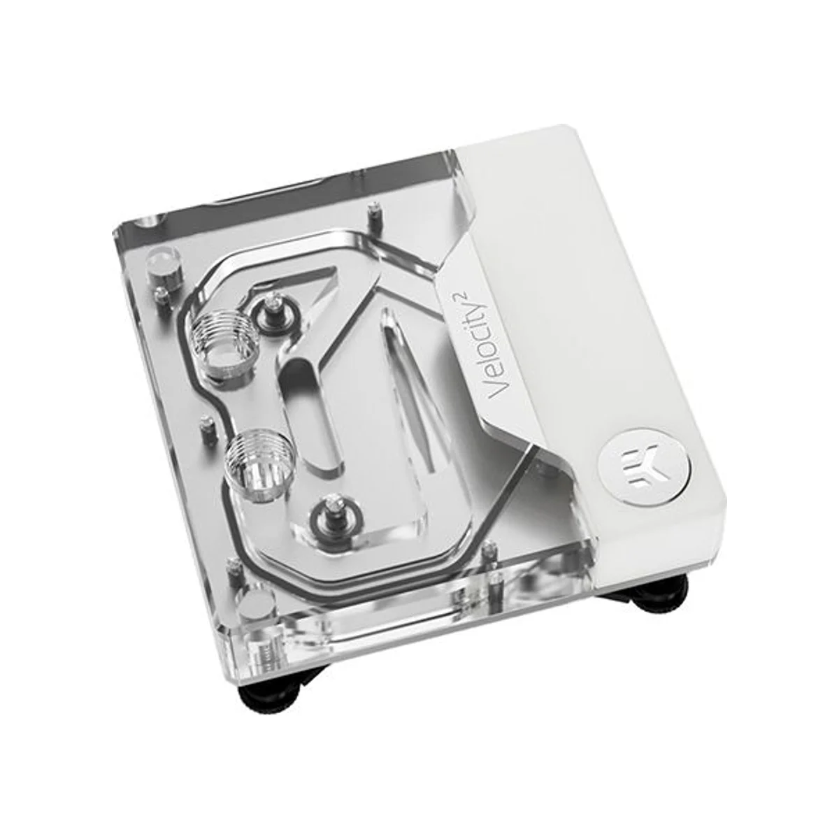 EKWB EK-Quantum Velocity² D-RGB 1700 White Edition Intel CPU Block (LGA 1700, White, Nickel-Plated Copper) - 3831109906637 view 2