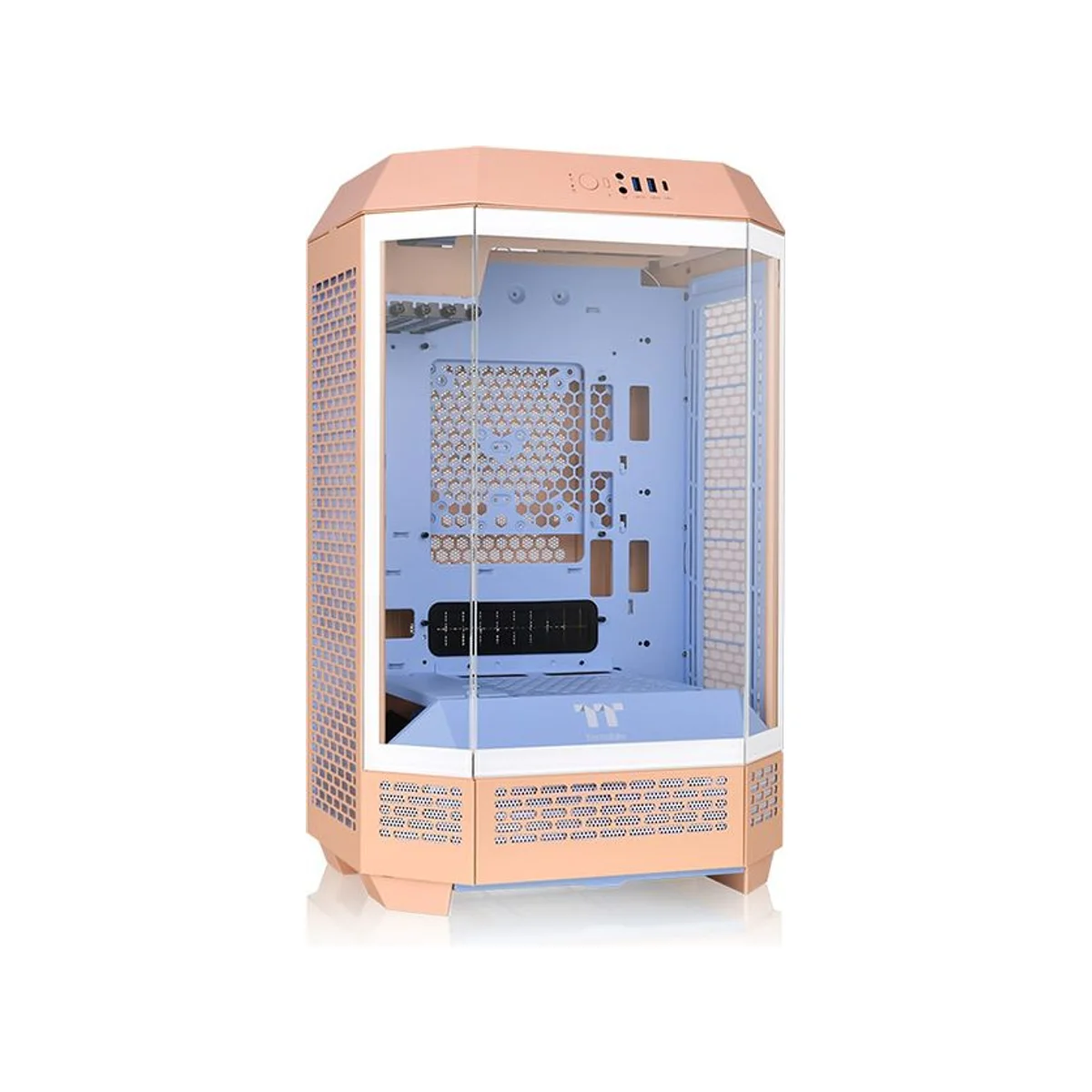 Thermaltake The Tower 300 Fuzz Tempered Glass Micro-ATX Gaming Case - CA-1Y4-00SKWN-00