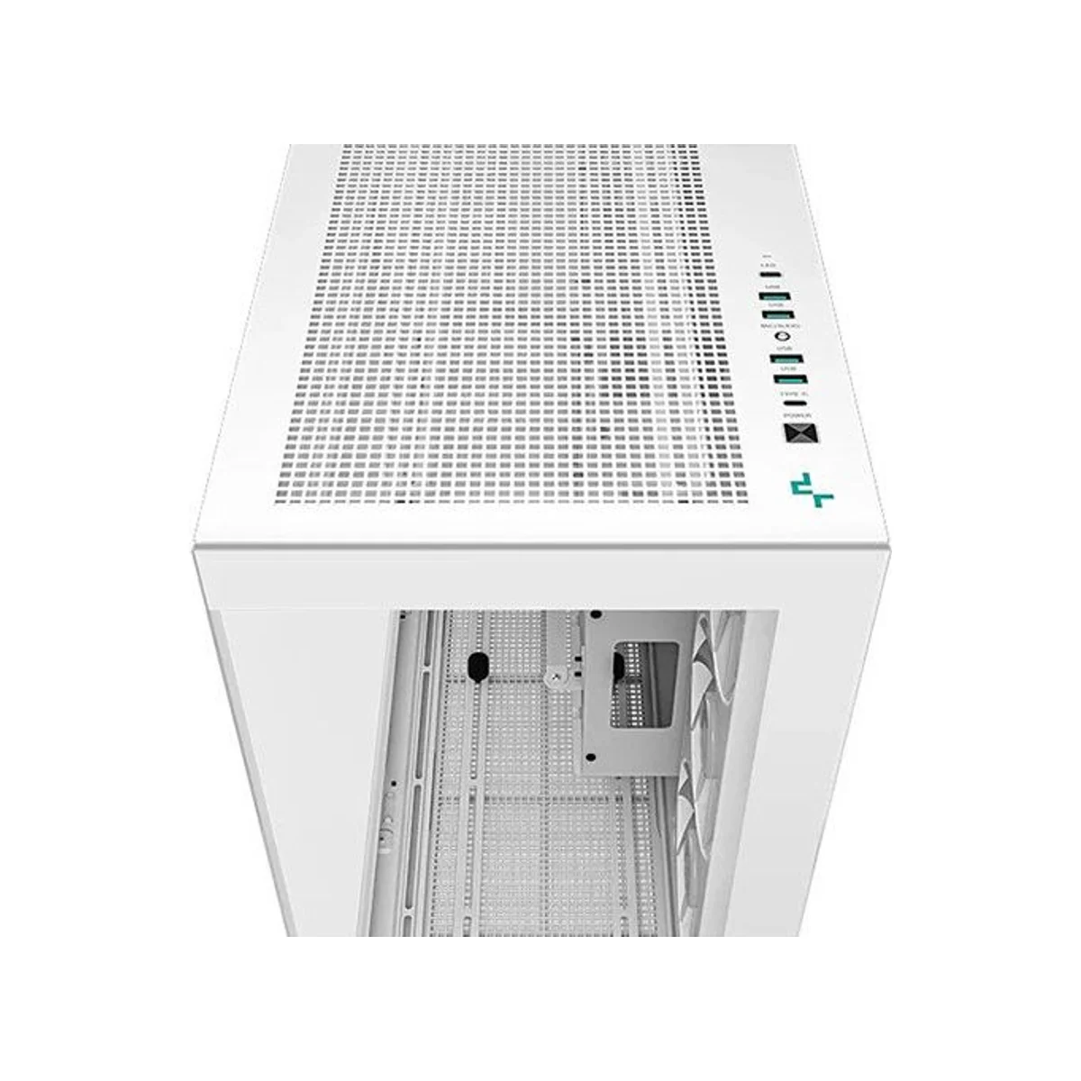 DeepCool CH780 Dual Chamber ARGB Panoramic ATX Gaming Case - White - R-CH780-WHADE41-G-1 view 3