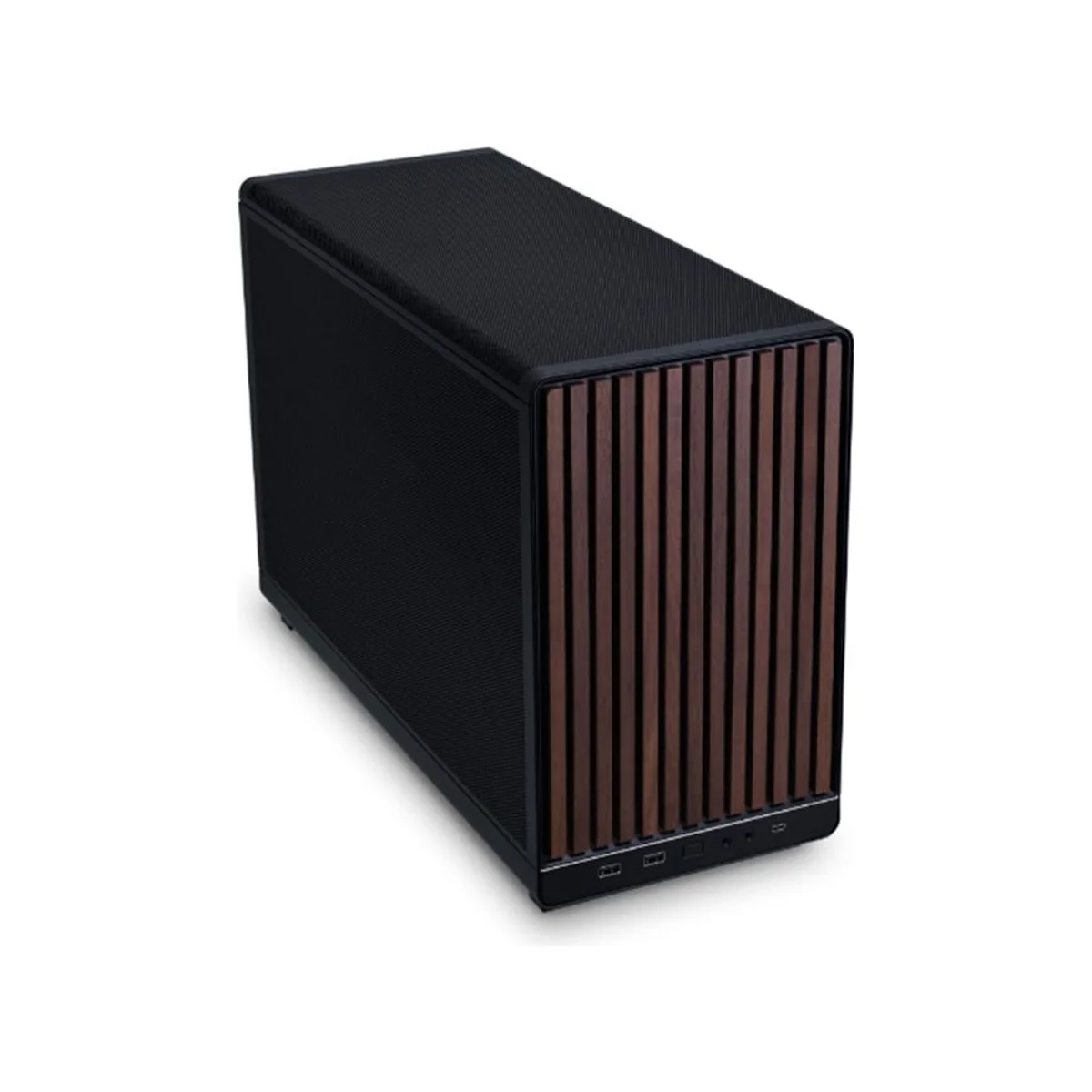 Lian Li A3 Edition Wood Edition Micro-ATX Mini-Tower Gaming Case - Black - G99.A3X-WD.00 view 2