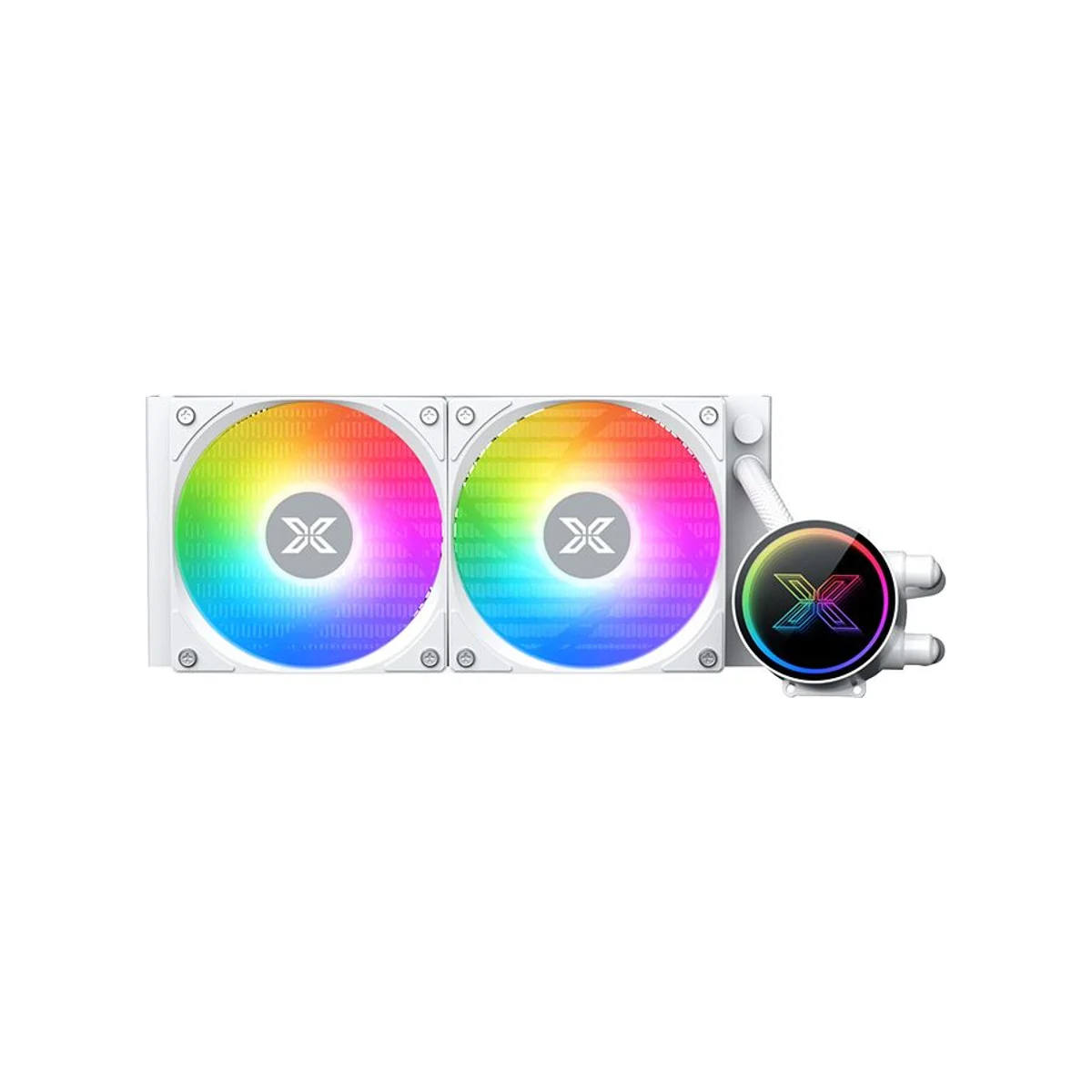 XIGMATEK FENIX II 240 Arctic PWM ARGB AIO CPU Liquid Cooler (White, LGA1700, AM5, 240mm Radiator) - EN46605