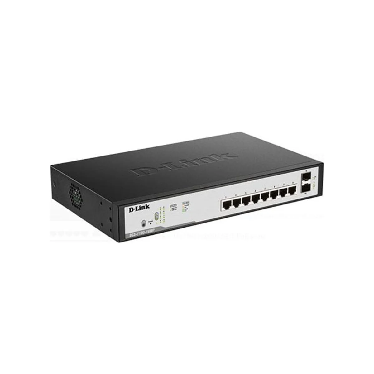 D-LINK 8 Port Gigabit PoE Managed Switch (DGS-F1100-10PS-E/B) view 2
