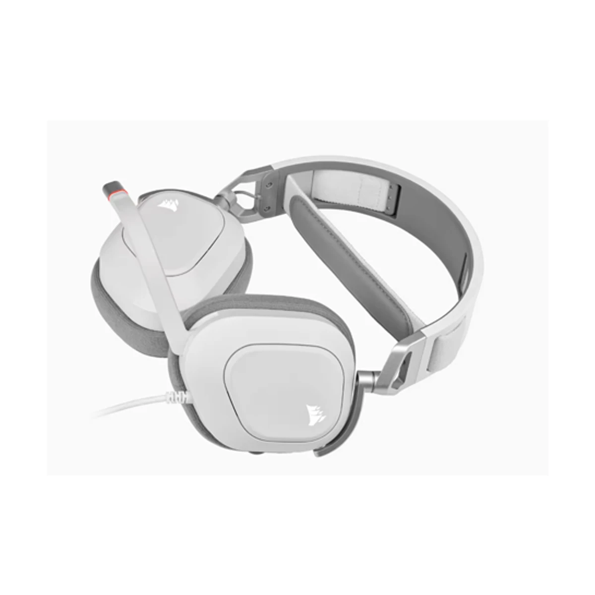 Corsair HS80 RGB USB Wired Gaming Headset - White | CA-9011238-NA view 2