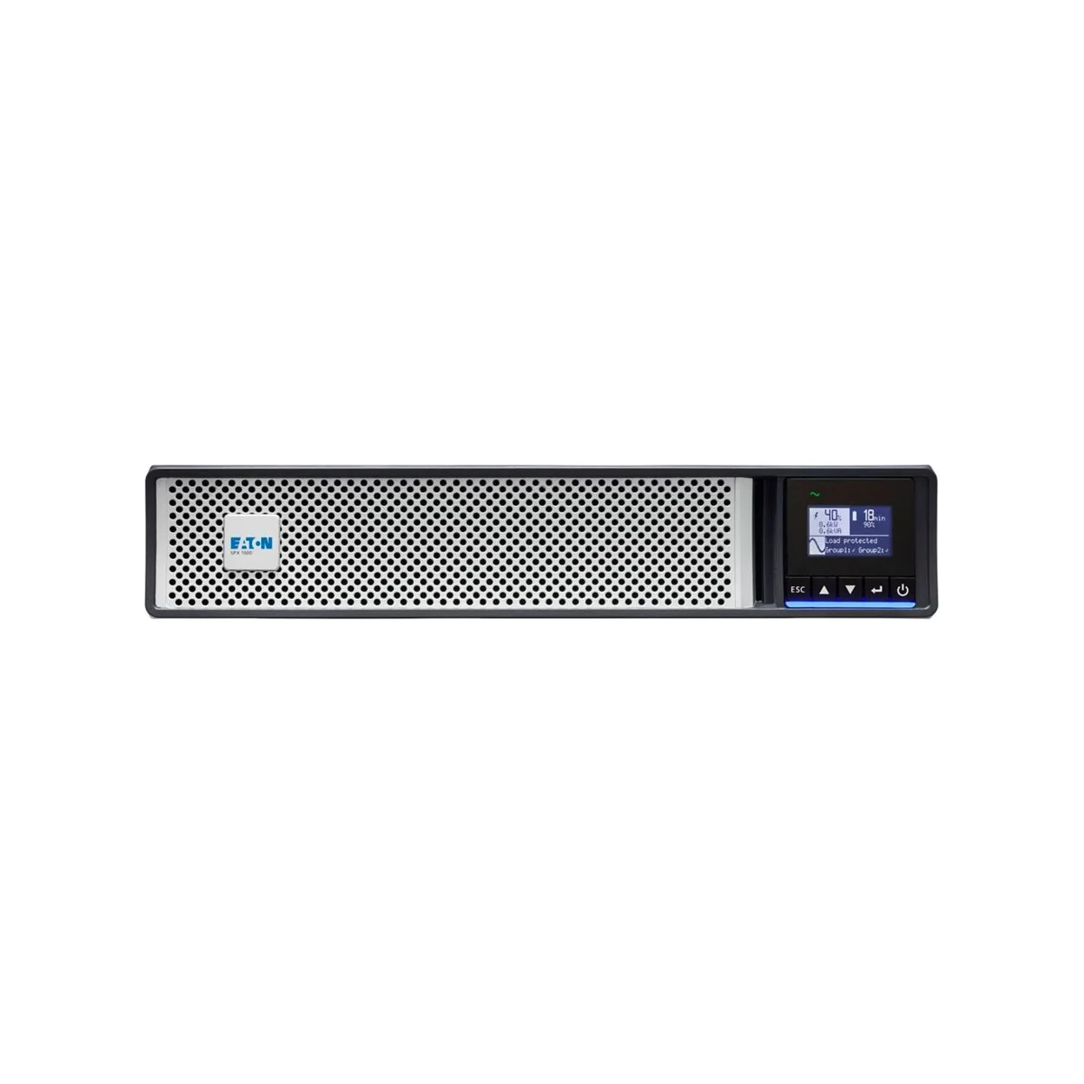 EATON 5PX Gen2 1500 VA UPS (Black/Silver, 2U Rack/Tower, 1500W, 8x C13 Outlets) - 5PX1500IRT2UG2