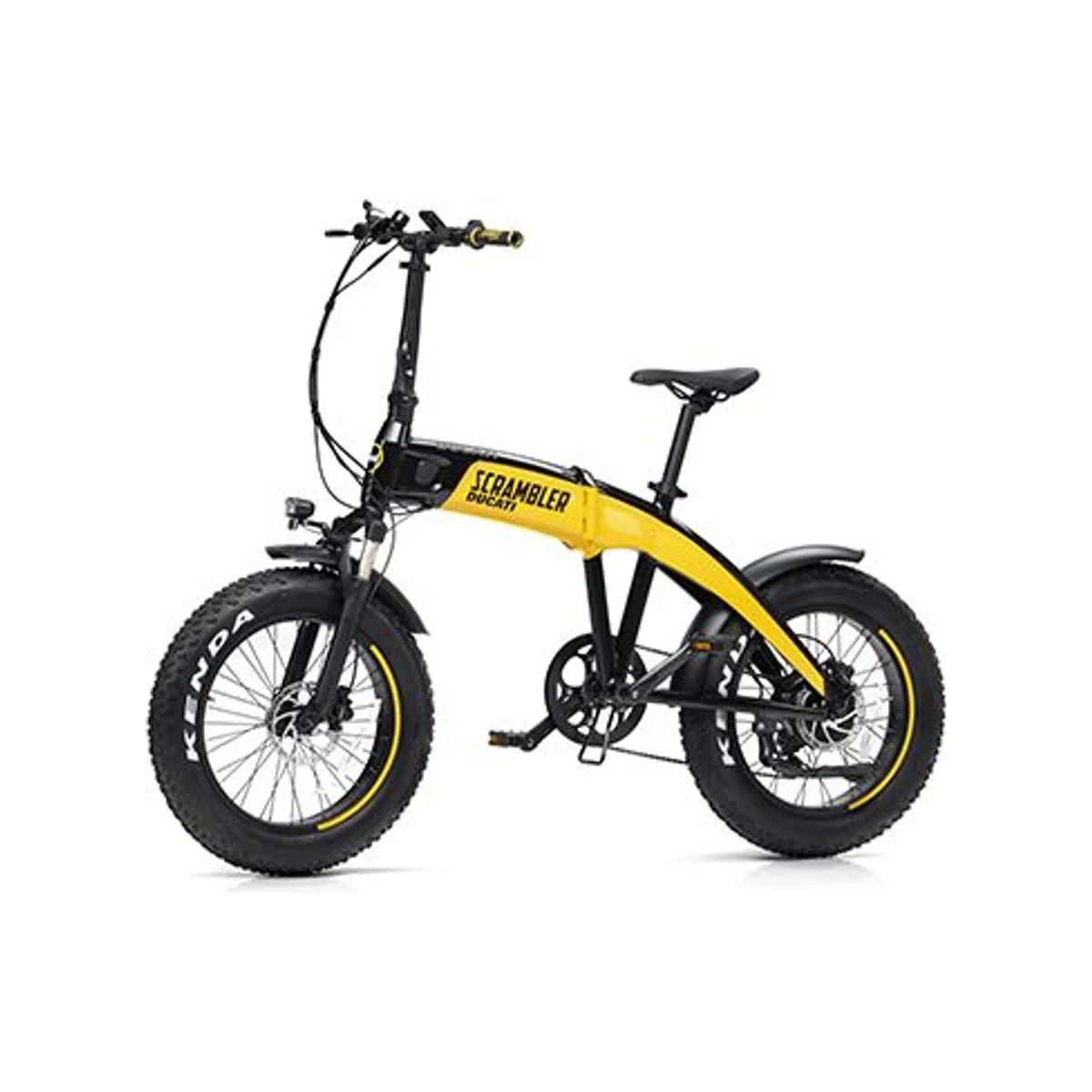 Ducati Scrambler SCR-E E-Bike Foldable Fat Tire Electric Bicycle (Aluminum Frame, 250W Motor, 70km Range) - MT-SC-DUC-EB-SCRE