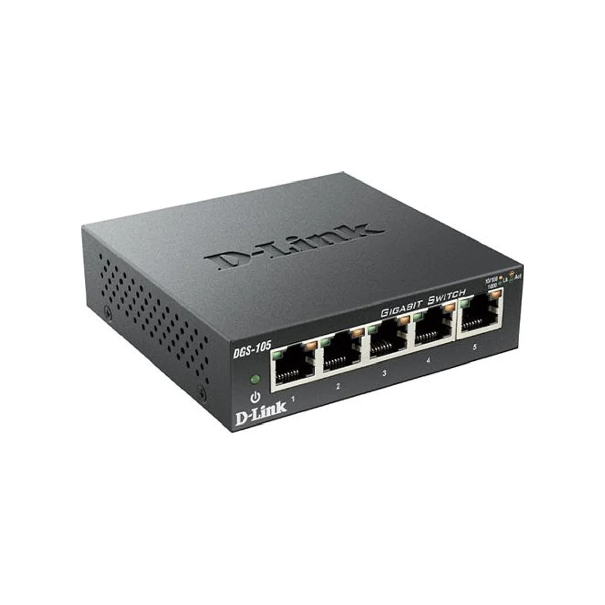 D-LINK SWITCH DLINK 5 PORT GIGABIT | DGS-105 (Unmanaged Switch, Gigabit Ethernet, 10 Gbps Switching Capacity, 1 Year Warranty) - DGS-105 view 2