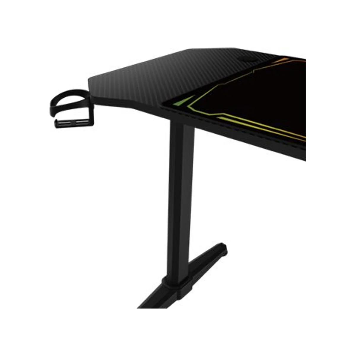 XIGMATEK Apex Electric Height Adjustable Gaming Desk - Black (Single Motor, 140x60cm Desktop, 75-120cm Height) - EN48908 view 6