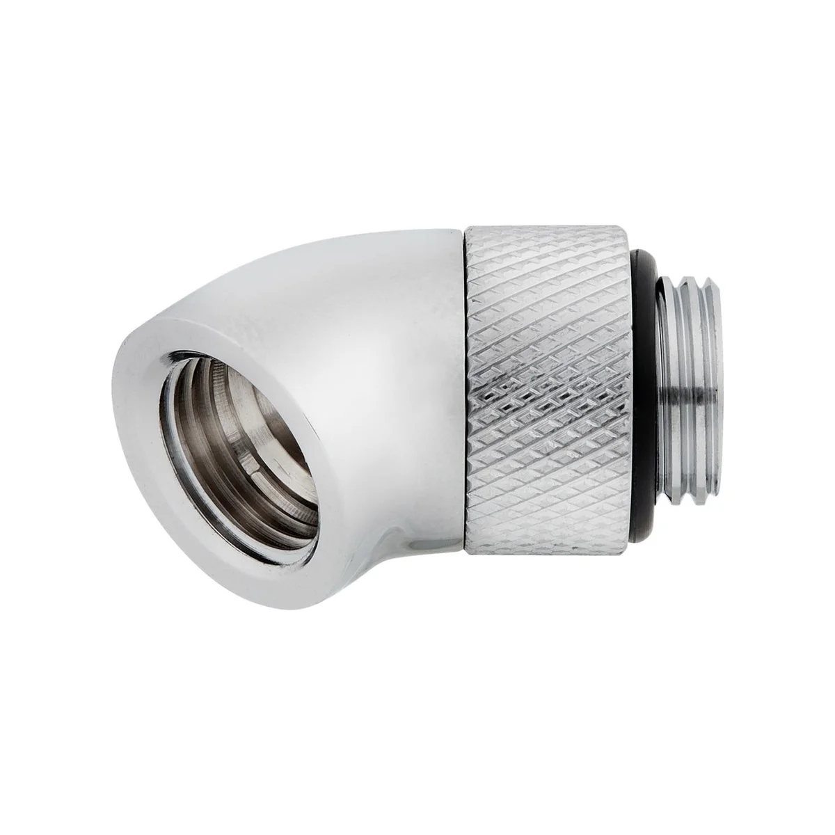 CORSAIR Hydro X Series 45° Rotary Adapter Twin Pack — Chrome (G1/4'' BSPP, Brass) - CX-9055001-WW view 2
