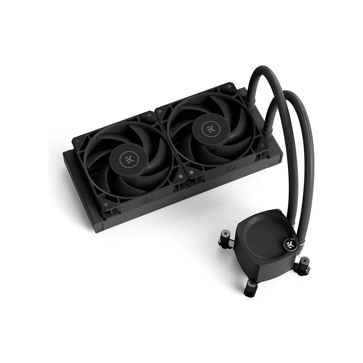 EKWB EK-Nucleus CR240 Dark AIO CPU Liquid Cooler (Black, 240mm Radiator, 120mm Fans) - 3831109900185 view 2