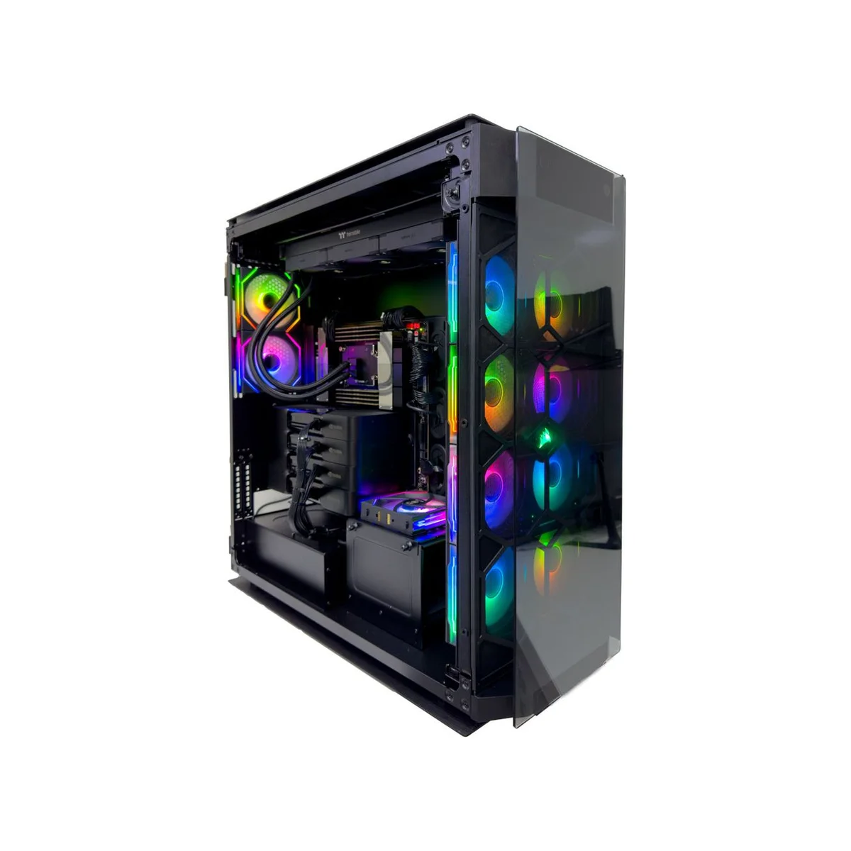 Titanic AI Workstation (Threadripper Pro 9995WX, 512GB DDR5 RAM, 4x RTX PRO 6000 96GB GPU) - Titanic_AI_Workstation view 2