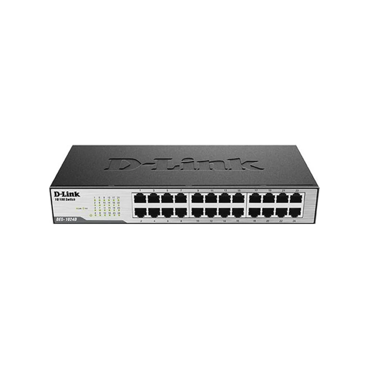 D-LINK 24-Port Unmanaged Desktop Switch (100BASE-TX Fast Ethernet) - DES1024D