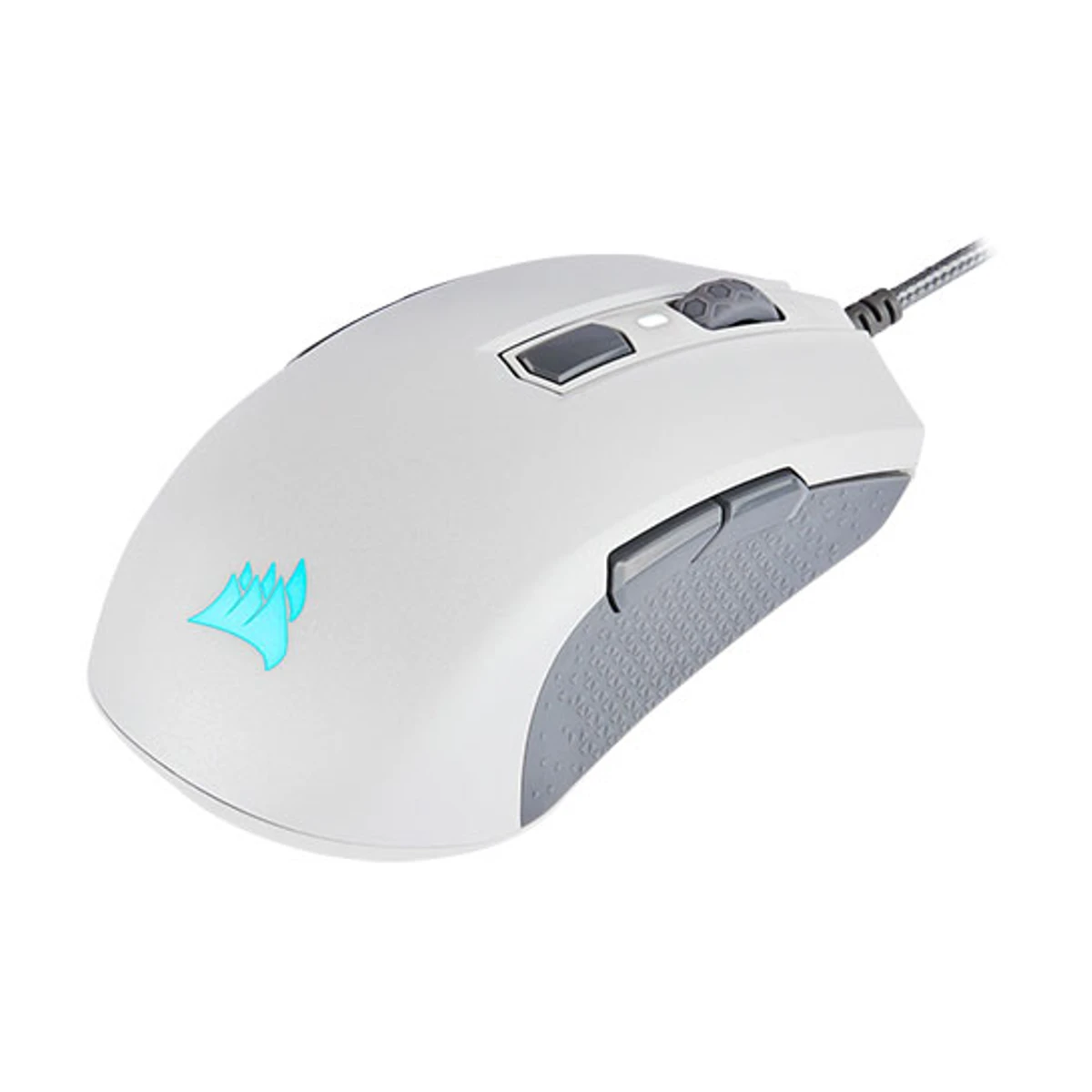 Corsair M55 RGB PRO Ambidextrous Multi-Grip Gaming Mouse (White, 12400 DPI, 8 Buttons) - CH-9308111-NA view 3