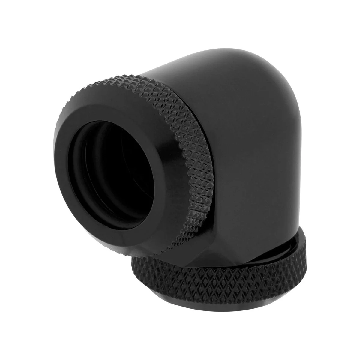 CORSAIR Hydro X Series XF Hardline 90° 12mm OD Fitting Twin Pack — Black - CX-9052022-WW view 2