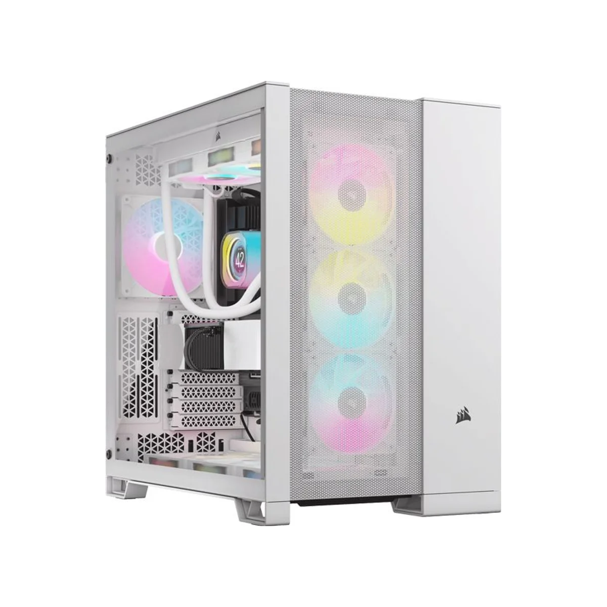 Corsair 6500D Dual Chamber Airflow ATX Gaming Case - White - CC-9011260-WW