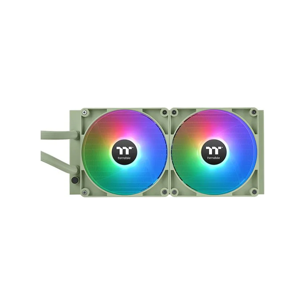 Thermaltake TH280 V2 ARGB Sync AIO Snow CPU Liquid Cooler - Green - CL-W375-PL14MG-A view 2