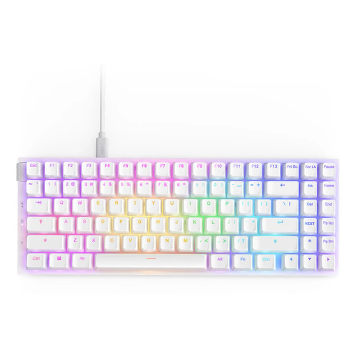 NZXT Function 2 Full-Size RGB Gaming Keyboard - White | KB-002NW-US view 2