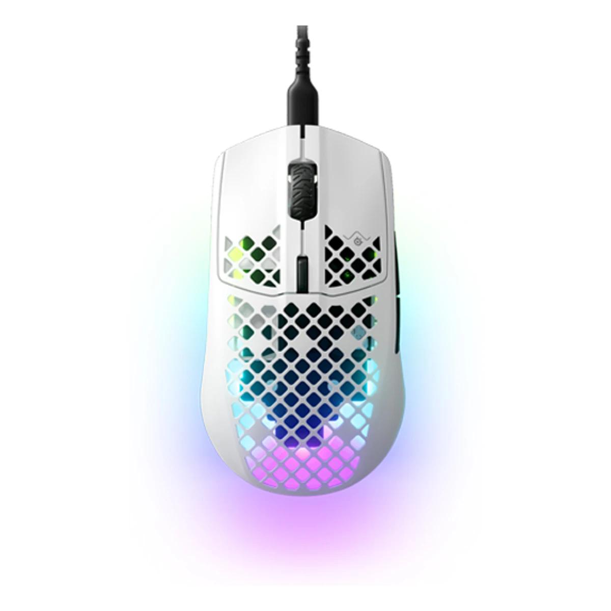 SteelSeries Aerox 3 (2022) Wireless Gaming Mouse - Snow (TrueMove Core, 59g, IP54, 80M Click Switches, PTFE Skates) - 62608