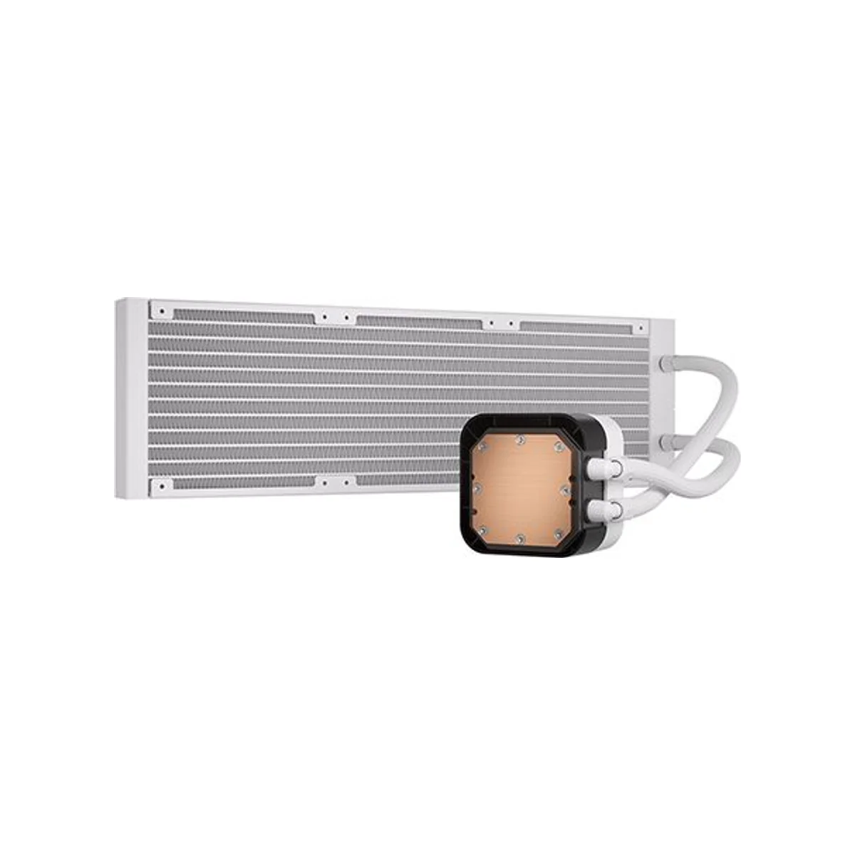 CORSAIR iCUE H150i ELITE LCD XT Display RGB Liquid CPU Cooler - White (360mm Radiator, AF RGB ELITE Fans, LCD Display) - CW-9060077-WW view 3