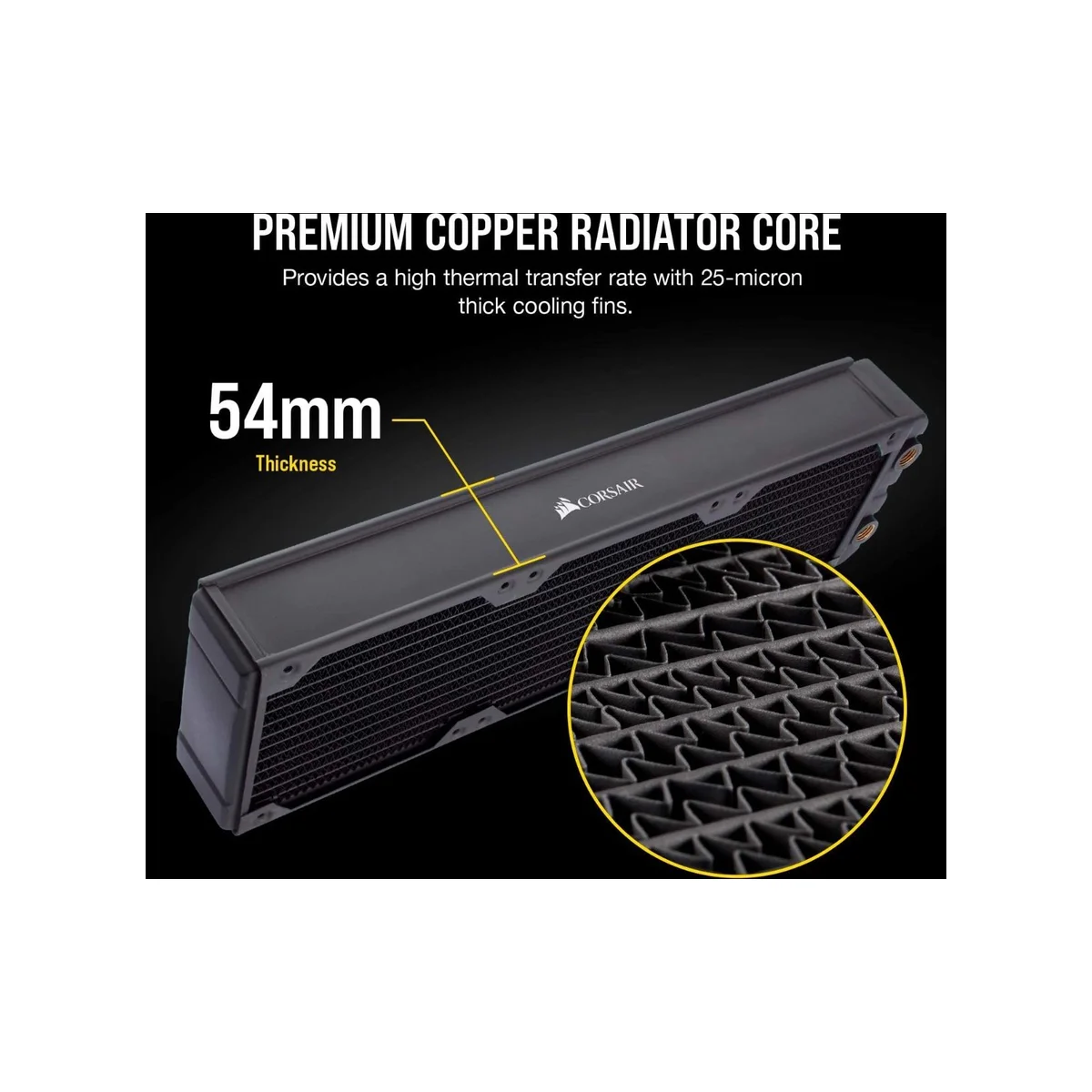 CORSAIR Hydro X Series XR7 360mm Water Cooling Radiator Black - CX-9030005-WW view 2