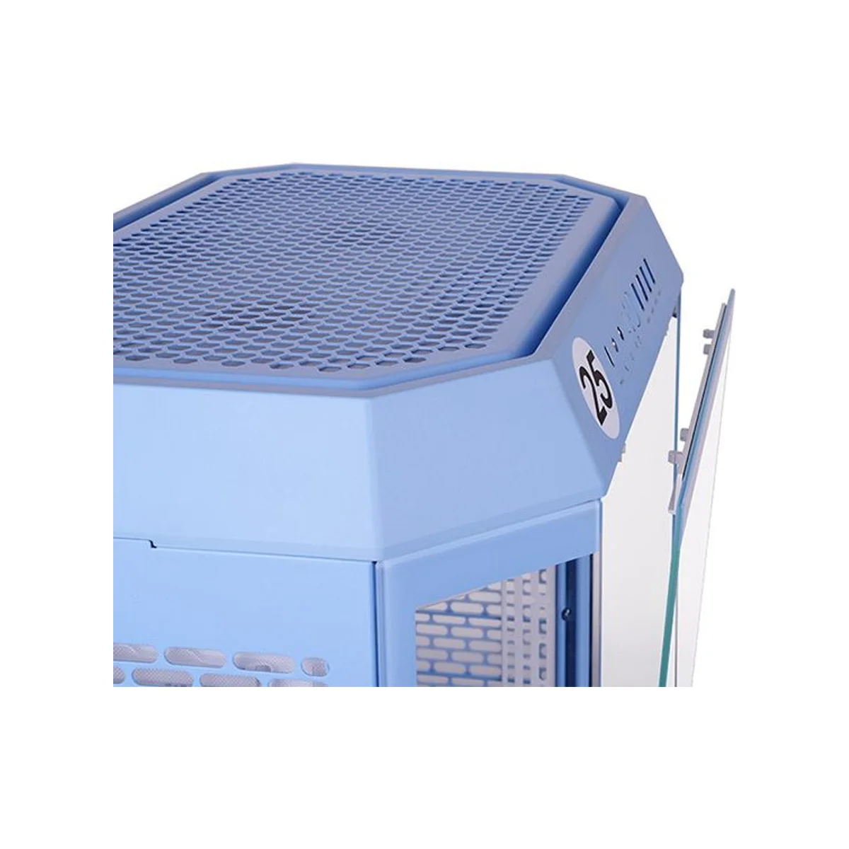 Thermaltake The Tower 600 Tempered Glass Mid-Tower Gaming Case - Blue - CA-1Z1-00MFWN-00 view 3