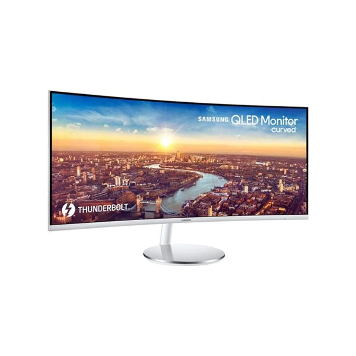 SAMSUNG 34" WQHD 100Hz 4ms Thunderbolt 3 VA Curved Monitor (34.0 Inch, VA, 100Hz, 4ms, Thunderbolt 3) - LC34J791WTMXUE view 2