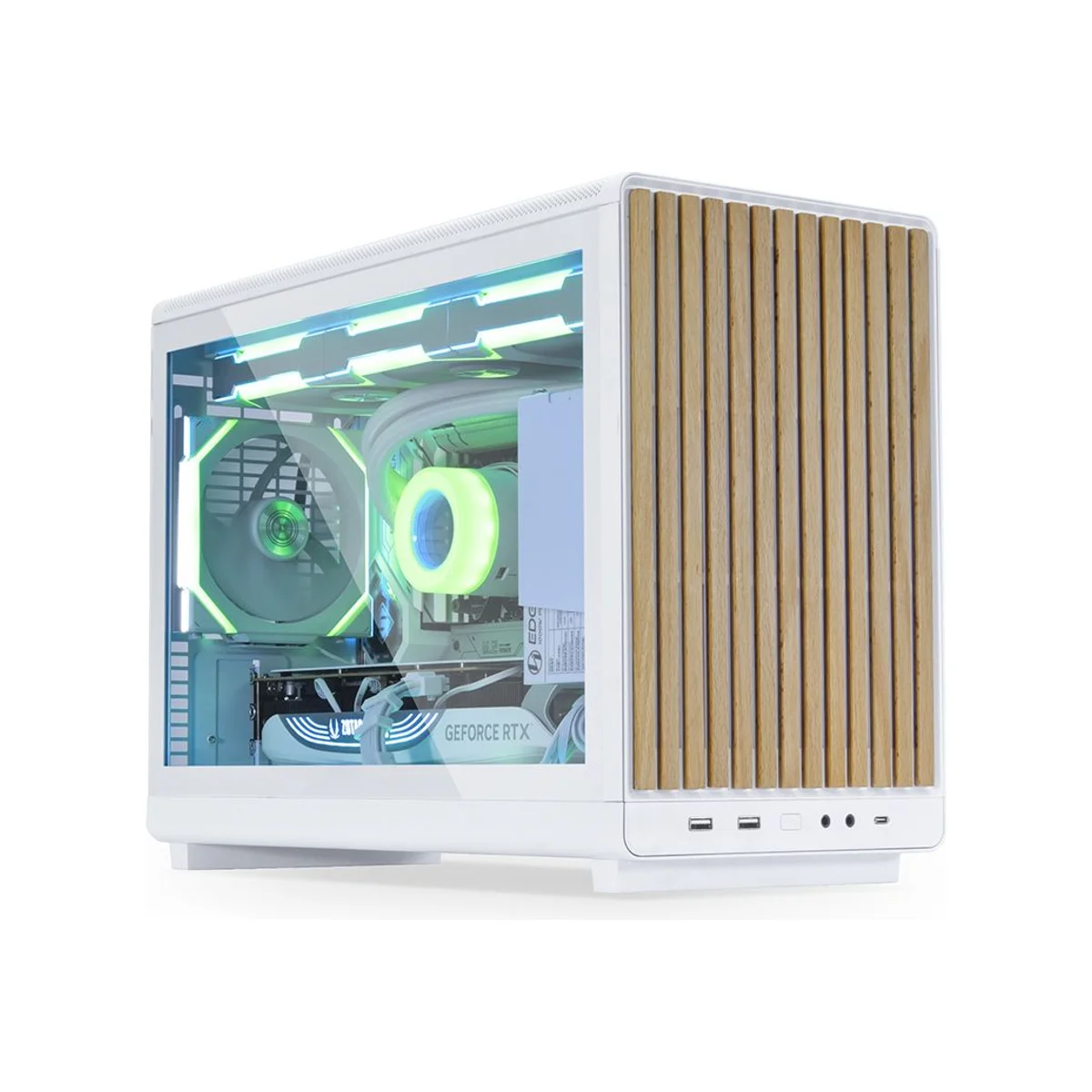 Lian Li A3 Tempered Glass Micro-ATX Mini-Tower Gaming Case - White - G99.A3W-WDG.00